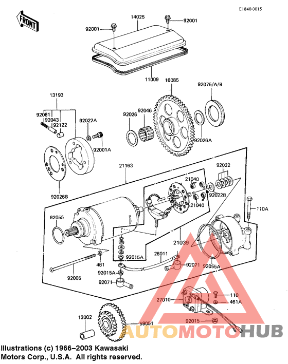 Starter motor/starter clutch