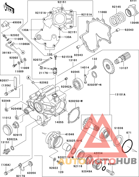 Front bevel gear(1/3)
