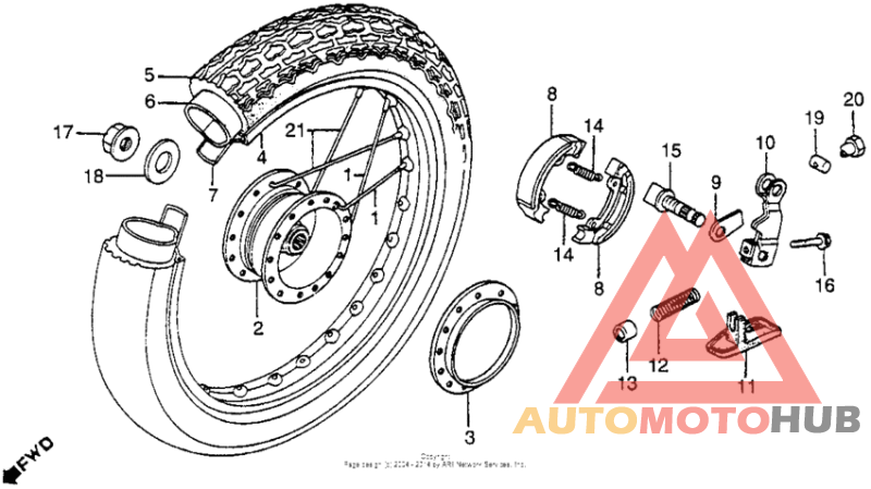Переднее колесо