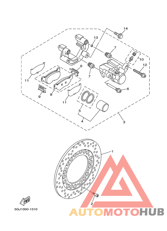 Задний суппорт