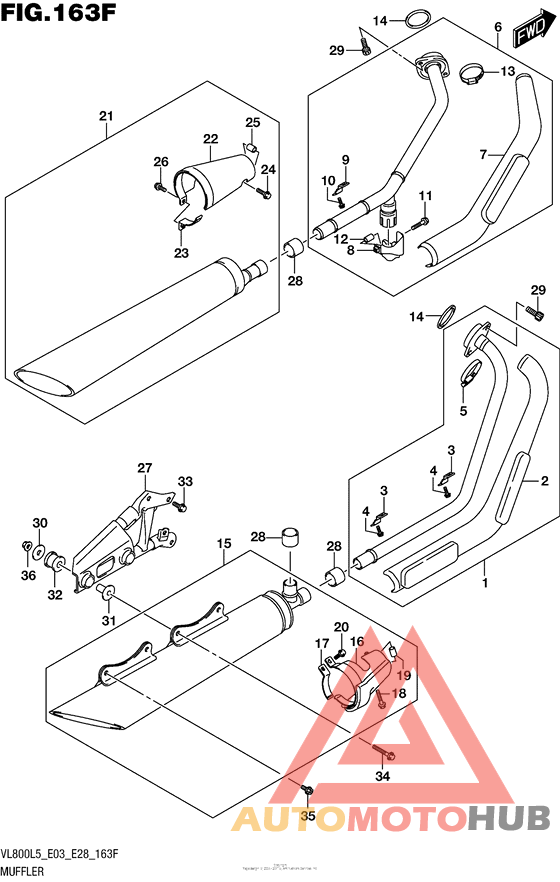 Muffler (Vl800Bl5 E28)