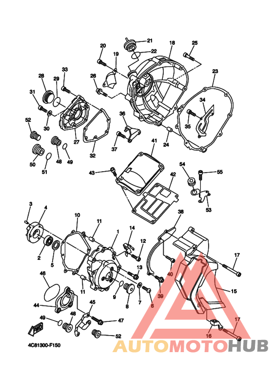 Crankcase cover ass`y  (v