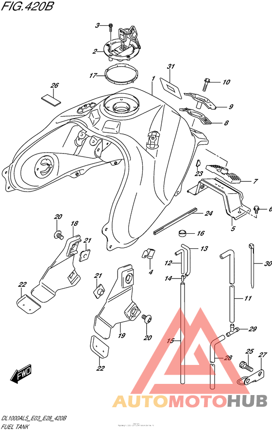 Fuel Tank (Dl1000Al5 E28)