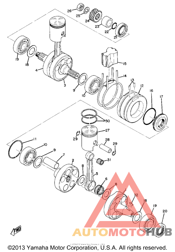 Crank shaft & piston