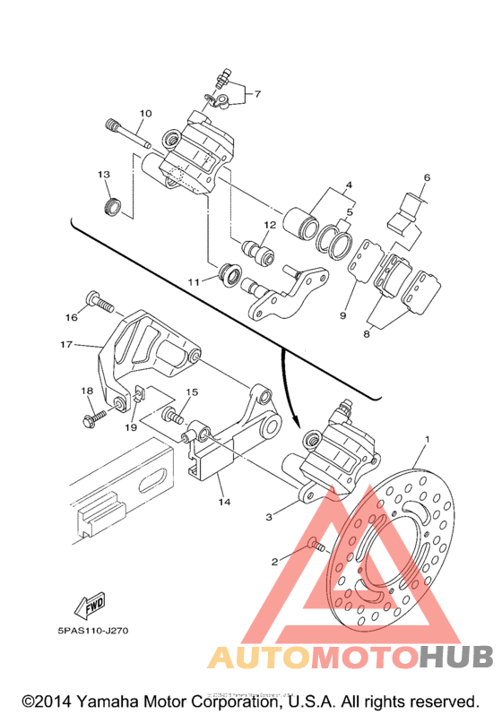 Задний суппорт