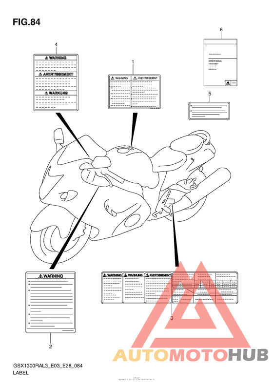 Label (Gsx1300Ral3 E28)