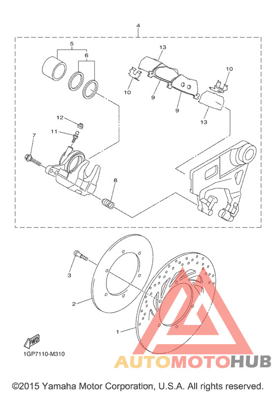 Задний суппорт