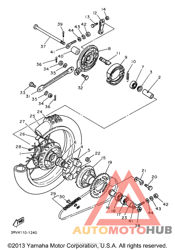 Переднее колесо