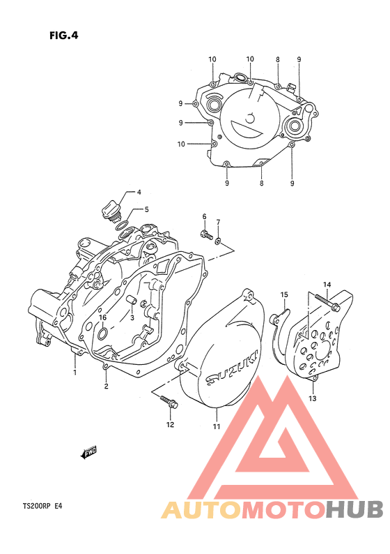 Crankcase cover ass`y  (v