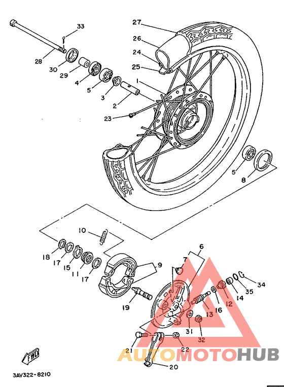 Переднее колесо