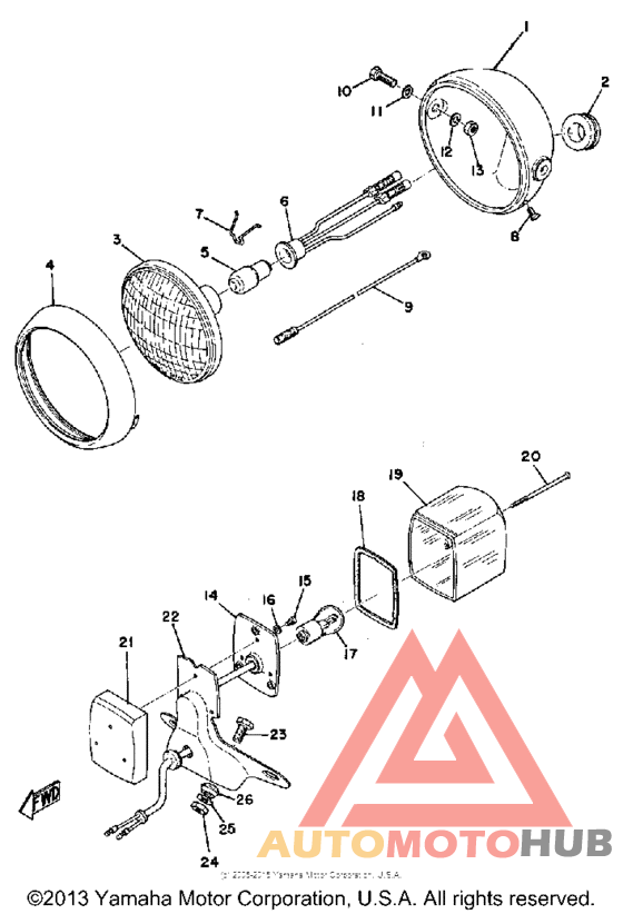 Head lamp & tail lamp