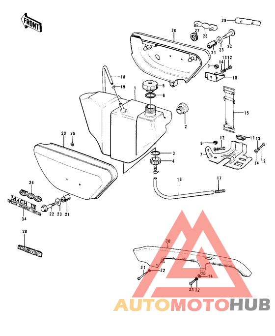 Side covers/oil tank/chain cover