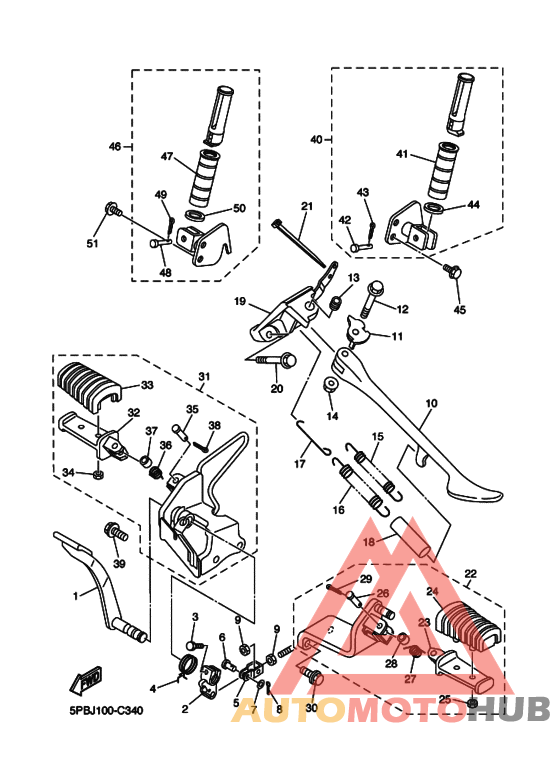 Support & repose pied
