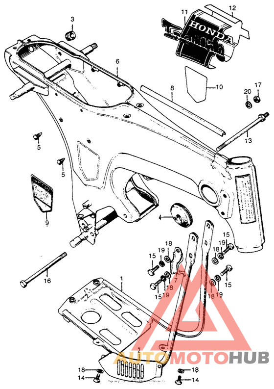 Frame + crankcase protector