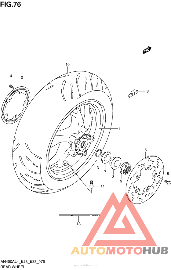 Rear Wheel (An400Al4 E33)