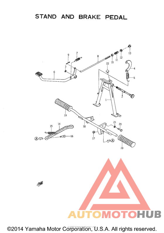Stand - brake pedal