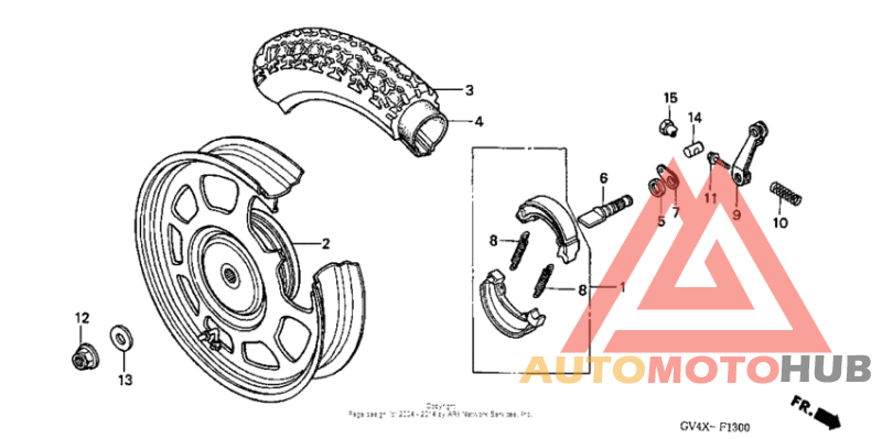 Переднее колесо