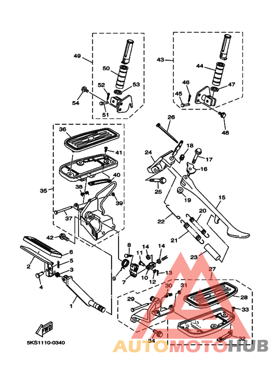 Support & repose pied