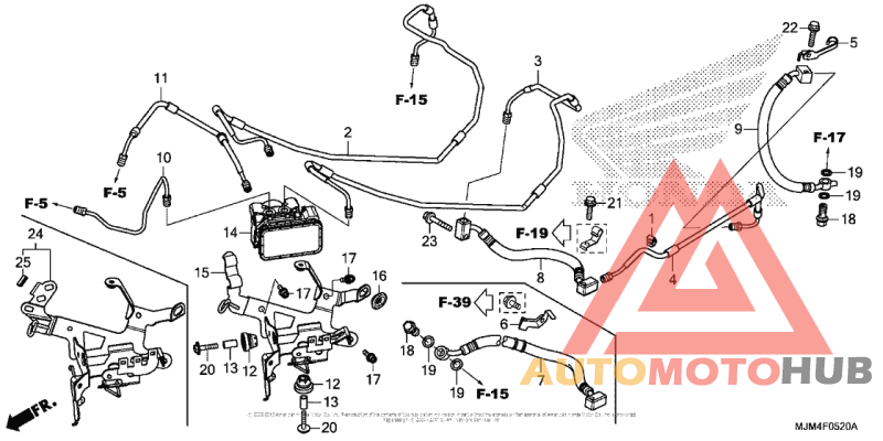 Abs Modulator + Rear Brake Hose