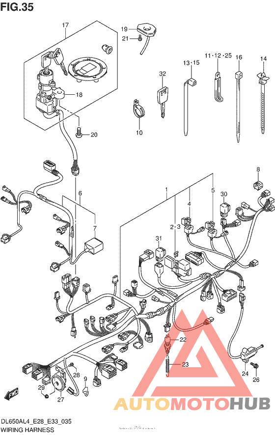 Wiring Harness (Dl650Al4 E33)