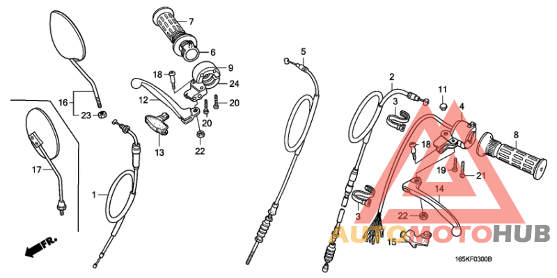 Switch/handle lever/ cable