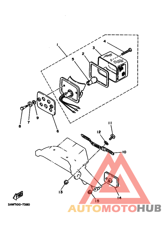 Taillight unit ass`y