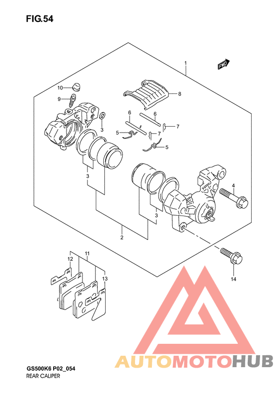 Задний суппорт