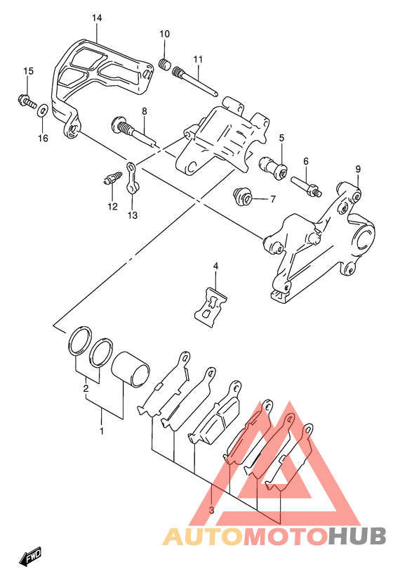 Задний суппорт