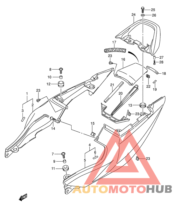 Обтекатель сидения