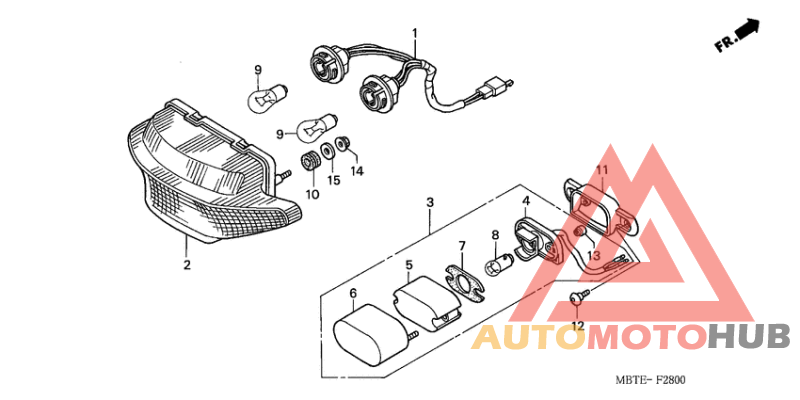Taillight unit ass`y