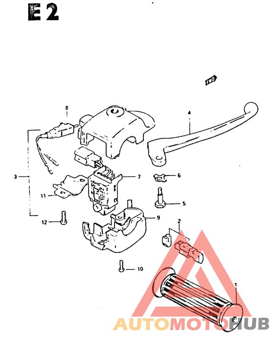 Front brake lever - switch