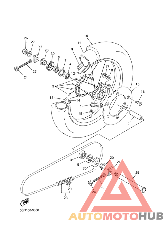 Переднее колесо
