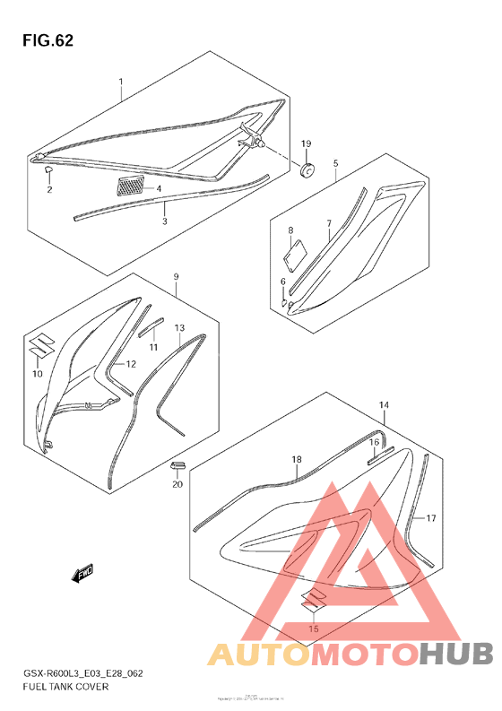 Fuel Tank Cover (Gsx-R600L3 E03)