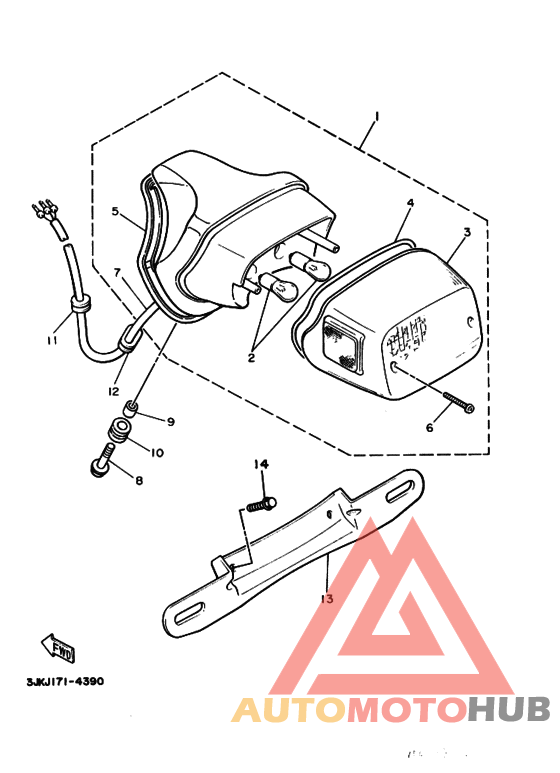 Taillight unit ass`y