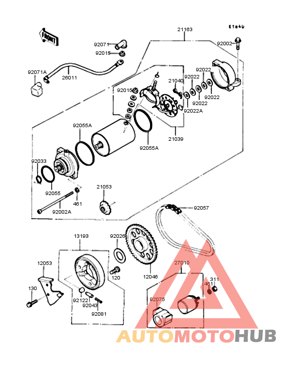 Starter motor/starter clutch