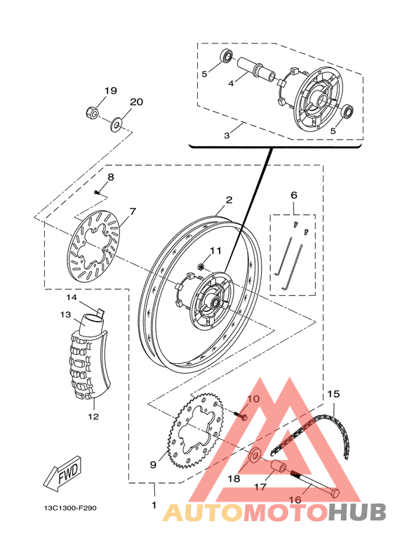 Переднее колесо
