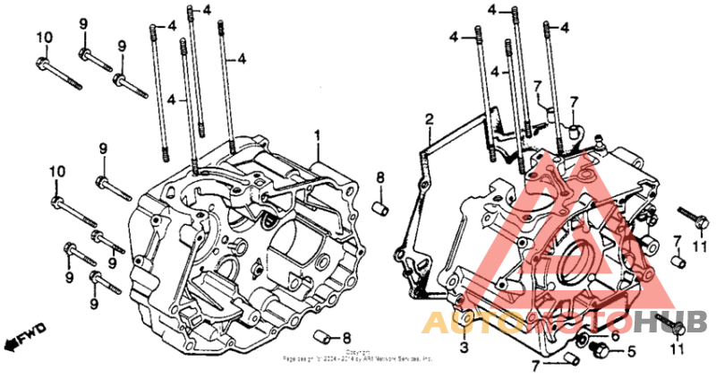 Картер двигателя