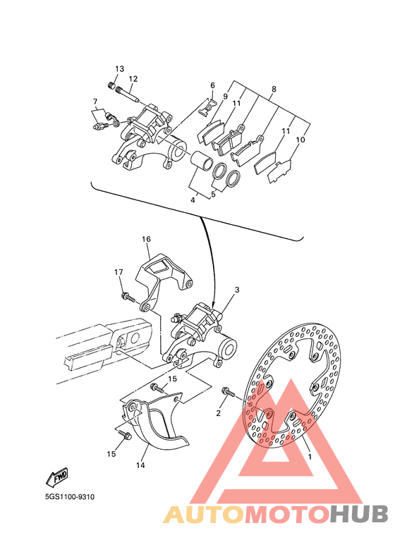 Задний суппорт