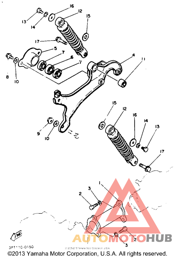 Swing arm - rear shocks