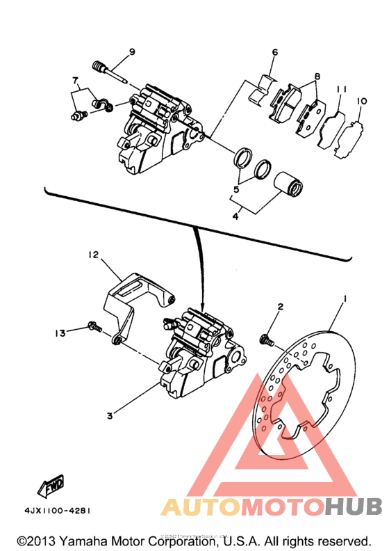 Задний суппорт
