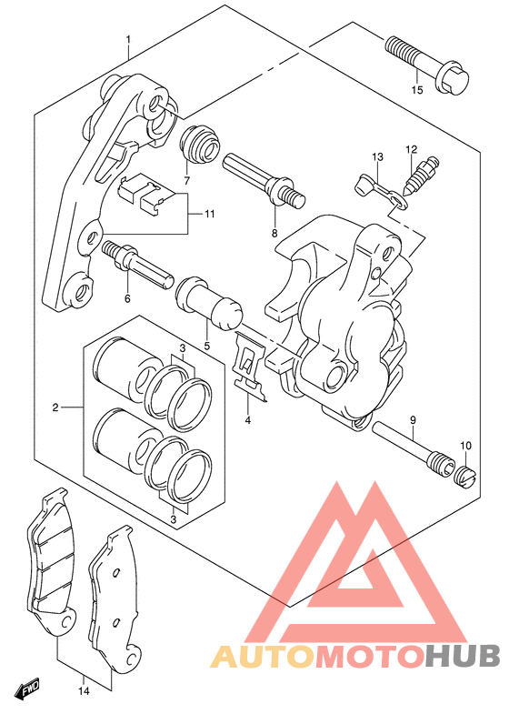 Передний суппорт