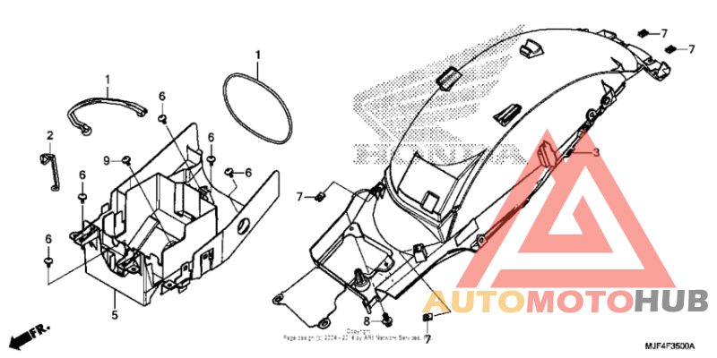 Задний бампер