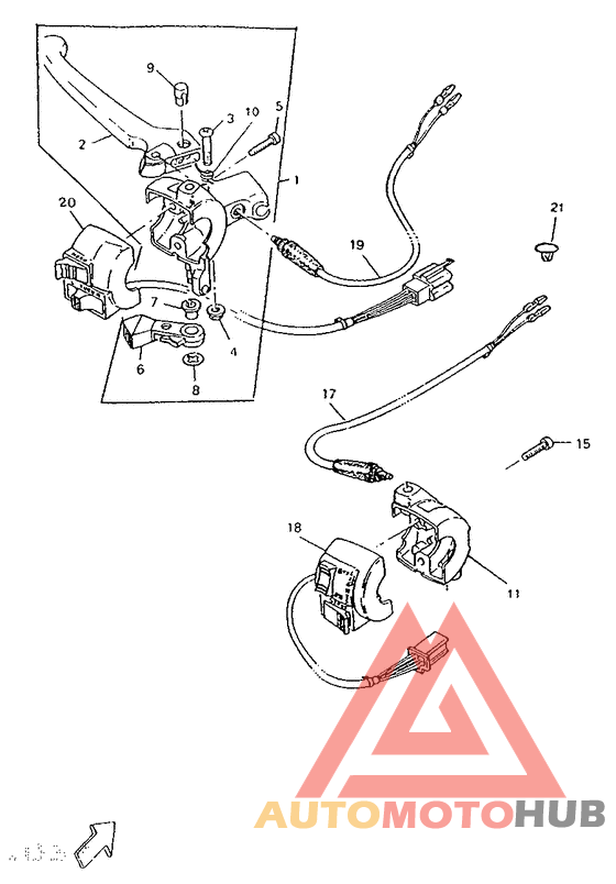 Handle switch. lever