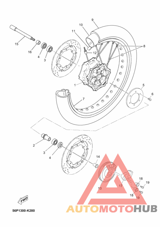Переднее колесо
