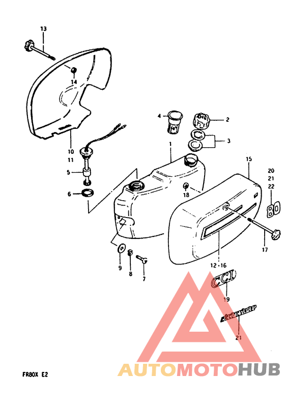 Oil tank - frame cover