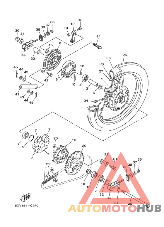Переднее колесо