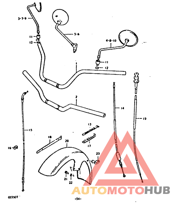 Handlebar - front fender