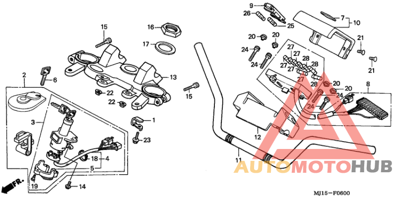 Handle pipe/top bridge