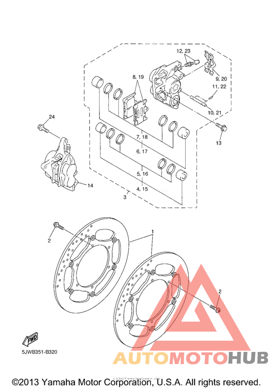 Передний суппорт