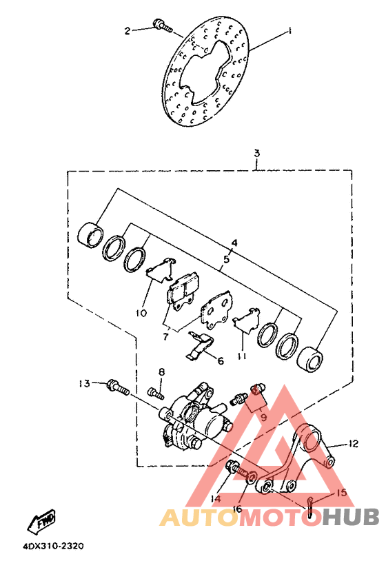 Задний суппорт